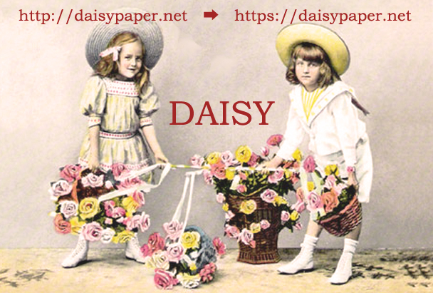 アンティークカード【DAISY】ドイツ、アンティーク、ポストカード、ヴィンテージ、Germany、春