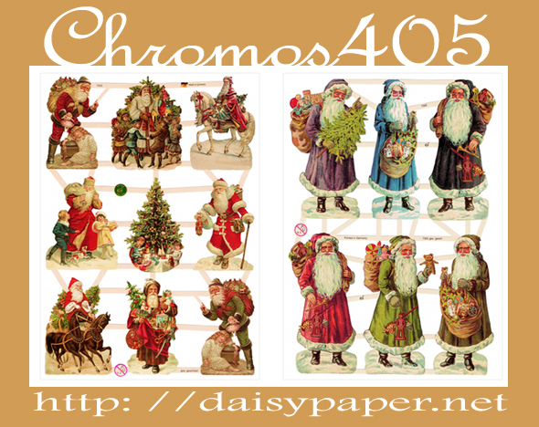 クロモス 405【DAISY】CHROMOS、chromos、グランツビルダー、ドイツ製、クリスマスツリー、サンタクロース、christmas、クリスマス