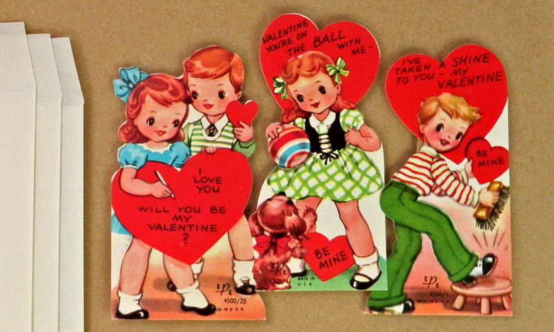 Vintageバレンタインセット【DAISY】U.S.A. アメリカ、ヴィンテージ、ビンテージ、バレンタインカード、ハート、