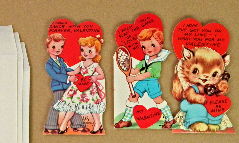 Vintageバレンタインセット【DAISY】U.S.A. アメリカ、ヴィンテージ、ビンテージ、バレンタインカード、ハート、子猫