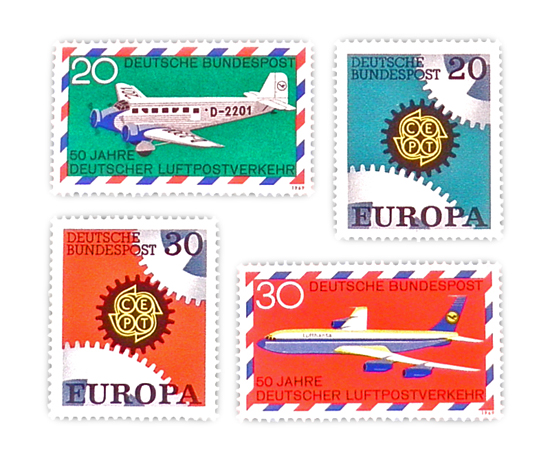 ドイツ Vintage 切手、Germany、ビンテージ、古切手、ヴィンテージ