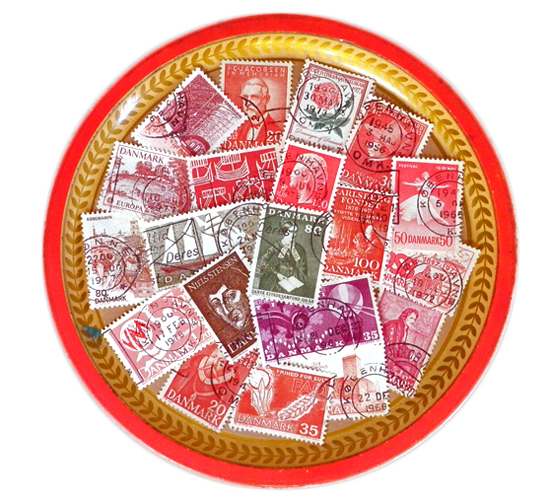 デンマーク Vintage 切手、ビンテージ、古切手、ヴィンテージ