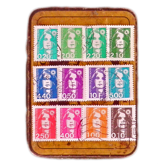 フランス Vintage 切手、ビンテージ、古切手、ヴィンテージ