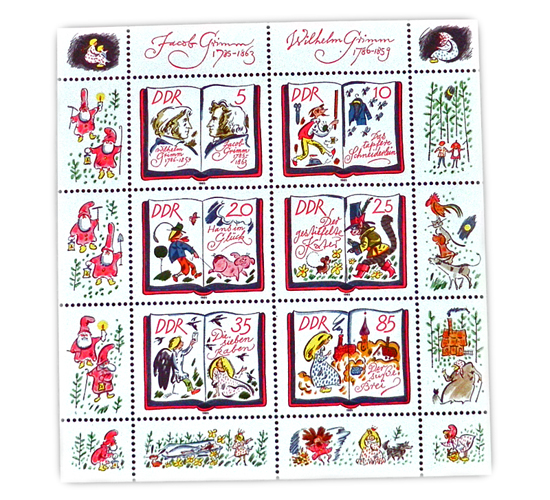 ドイツ未使用切手シート【DAISY】Vintage、古切手、ヴィンテージ、アンティーク、Germany、グリム童話