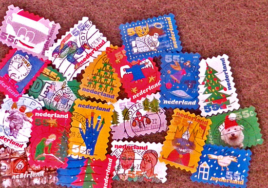 オランダ Vintage 切手、Holland、ビンテージ、古切手、ヴィンテージ、クリスマス切手、Christmas