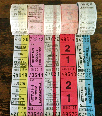 Vintage バスチケット【アルゼンチン】ヴィンテージ、Argentina、切符、アルゼンチン共和国